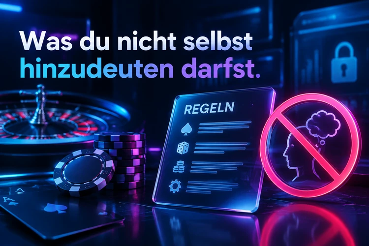 Was du nicht selbst hinzudeuten darfst