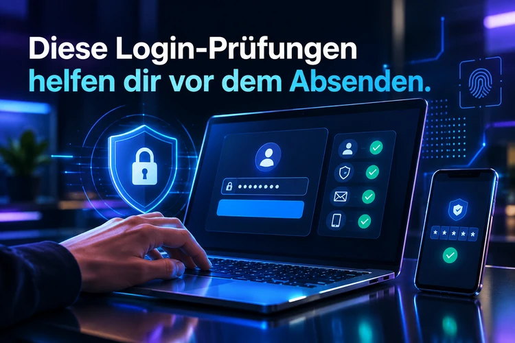 Diese Login-Prüfungen helfen dir vor dem Absenden