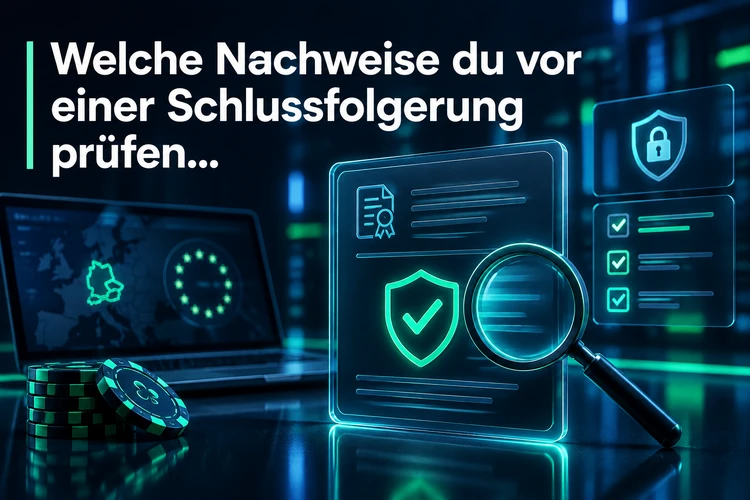 Welche Nachweise du vor einer Schlussfolgerung prüfen solltest